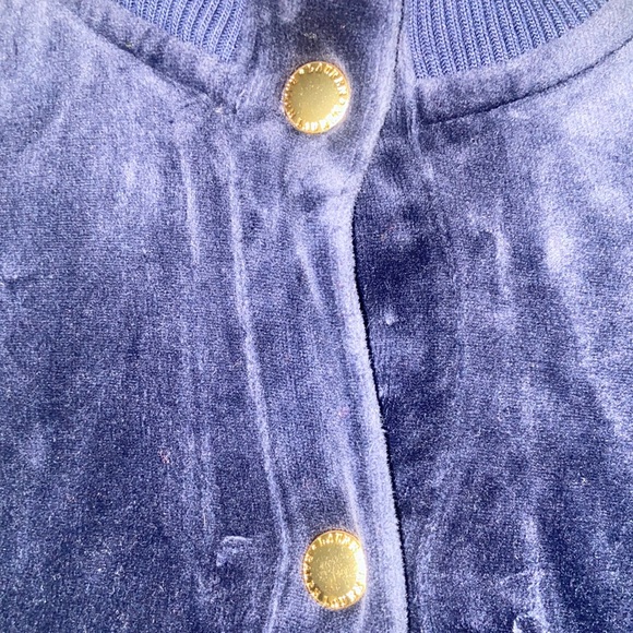 Ralph Lauren Blue Velour Jacket Size PMed VTG - Picture 3 of 6